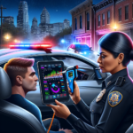 What benefits do tablets with built-in breathalyzers provide for law enforcement?